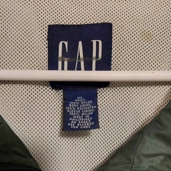 GAP Green Nylon Full-Zip Windbreaker Jacket – Men's XL - Picture 4 of 5